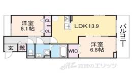 エスポワールⅥ間取り図面