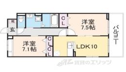 エスポワールⅥ間取り図面