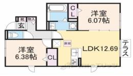ルミエールかみや間取り図面