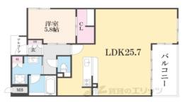 イーグルコート三条室町間取り図面