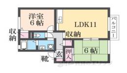 セジュール壱番館Ｋ間取り図面