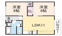 シャルマン竹田Ａ棟間取り図面