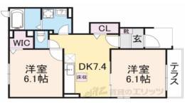 カーサ　フェリーチェ２間取り図面