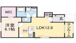 ブリーゼ西岡屋２間取り図面