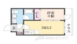 THE GARNET SUITE RESIDENCE 西院２間取り図面