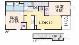 アクティフ　ジェルメ２間取り図面