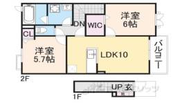 シエルブルー２間取り図面