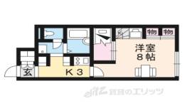 レオパレス高宮　Ｋ２間取り図面