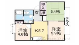 コスモス結崎　Ｃ間取り図面