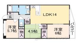 レフィナード・ラ・シャレー生駒間取り図面