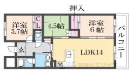 レフィナード・ラ・シャレー生駒間取り図面