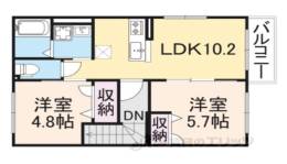 ローレンス１間取り図面