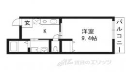 MESA VERDE桂B棟間取り図面