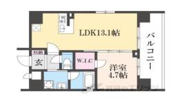 ベラジオレガシー京都河原町２間取り図面