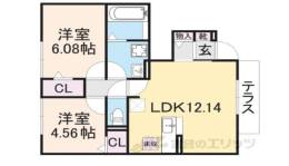 グランマノワール天理間取り図面