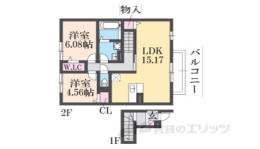 グランマノワール天理間取り図面