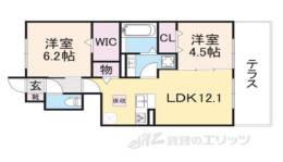 当麻寺ＭＫコート３間取り図面
