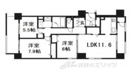 ベルシャトウ御所南堺町間取り図面