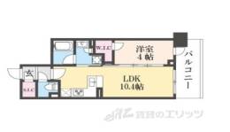 ユニハイム京都七条通り間取り図面