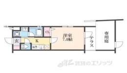 ベラジオ雅び京都円町２間取り図面
