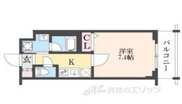  ベラジオ雅び京都円町２間取り図面
