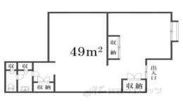 ルミエール嵐山1階店舗間取り図面