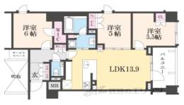 パークホームズ堺町松原間取り図面