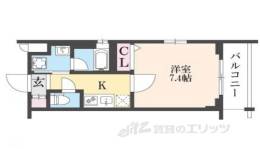 ベラジオ雅び京都円町２間取り図面