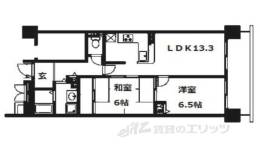 ユニライフ宇治琵琶間取り図面
