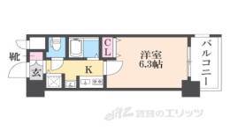 プレサンス京都四条堀川間取り図面