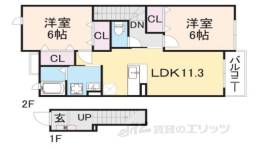 アッド　コンフォート２間取り図面