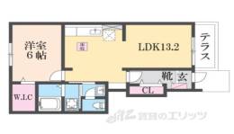 ヴァン　リーブル　２間取り図面