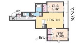 モンパルクいこま１間取り図面