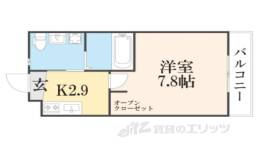クレストコート　彦富間取り図面