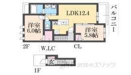 ヴァンセット　アムール２間取り図面