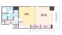 ライオンズマンション東洞院間取り図面