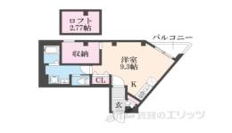 ＦＬＡＴ　ＨＯＳＨＩＤＡ間取り図面