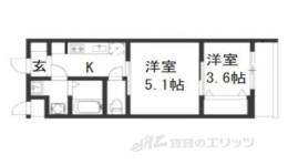 CREST TAPP京都丹波口間取り図面