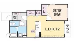 メゾンブリアン２間取り図面