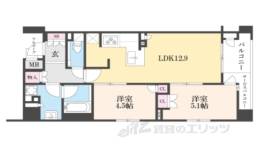 ブランズ御池西洞院間取り図面