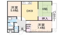 IO学園前3間取り図面