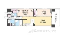 ユニハイム京都七条通り間取り図面
