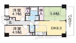 ライオンズマンション大和八木間取り図面