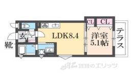 クリエオーレ桜園２間取り図面