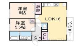 アデッソ　フォンターナＢ間取り図面