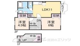 アーバン縄手C間取り図面