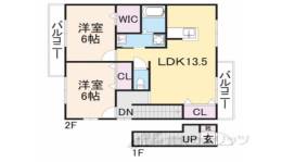 ラーク・ブリエ南B間取り図面