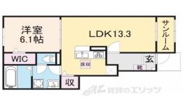 バンブーニンA間取り図面