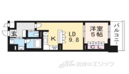 リーガル京都二条城北間取り図面
