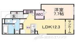 バンブーニンB間取り図面